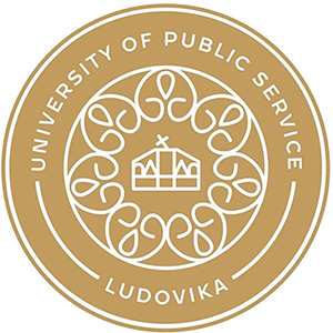 The image is a gold circle with white writing.